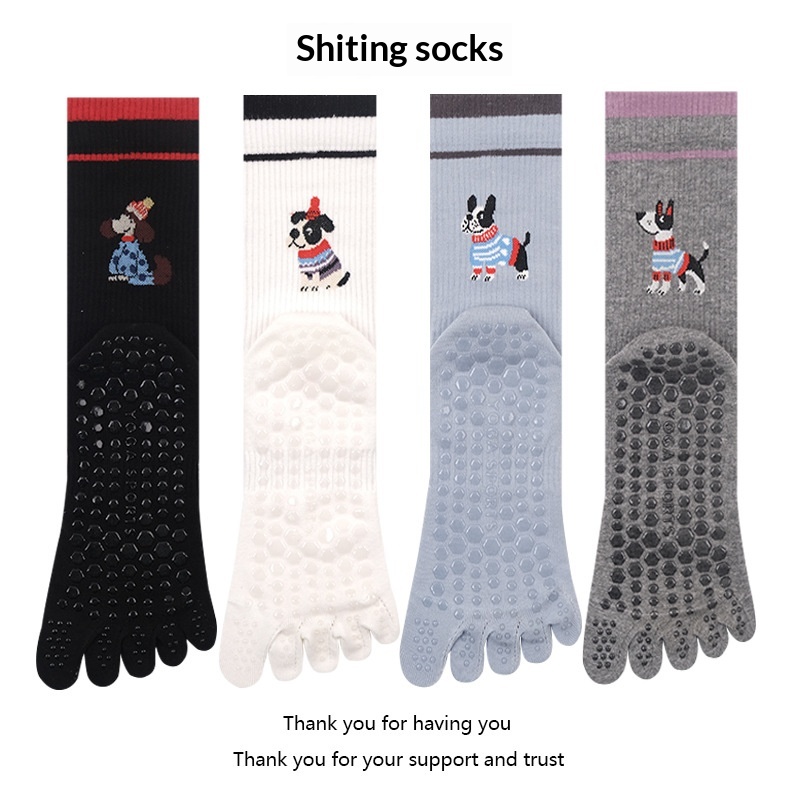 Pilates & Yoga Unleashed International Academy - Yoga Socks Women Five-finger Indoor Workout
