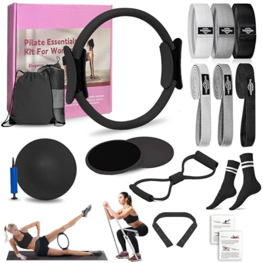 Pilates Ball Mini - Home Pilates Kit for Women: Fabric