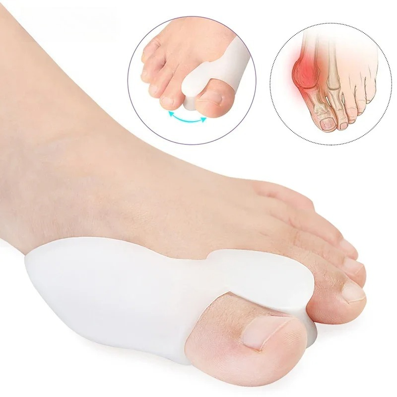 Toe Separator Silicon - 2/4/8Pcs Spacer Gel Big Bunion Corrector