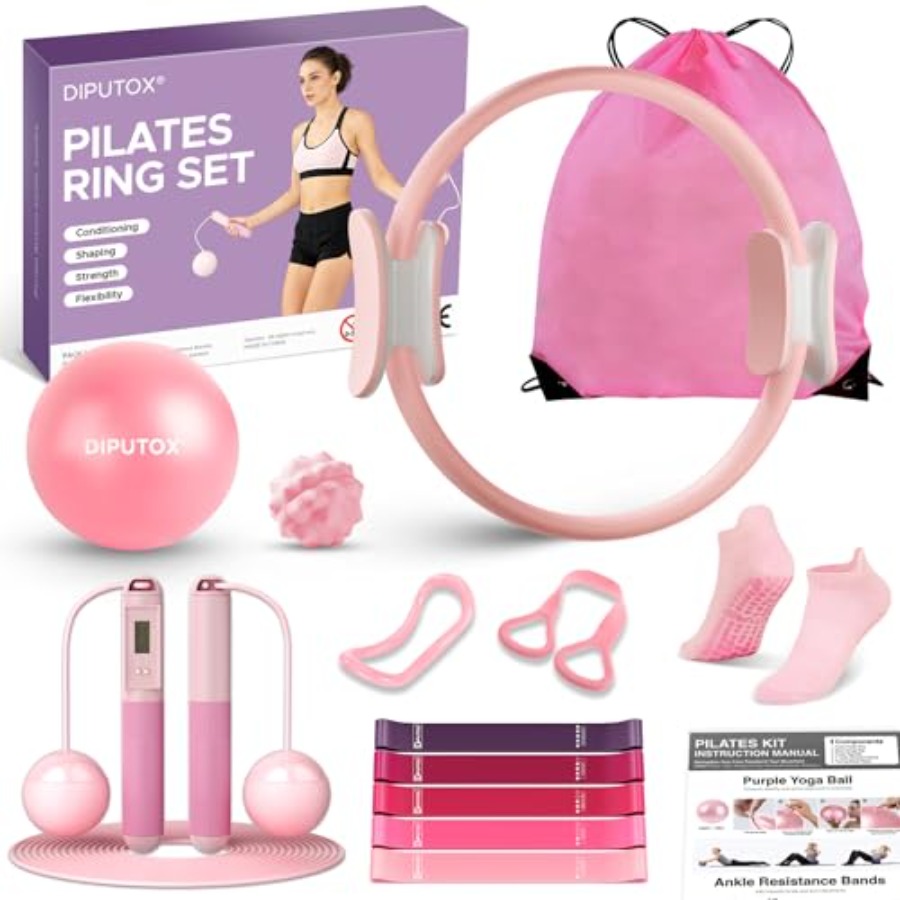 Pilates Yoga Resistance Ring - Pilates Ring Kit for Women Home