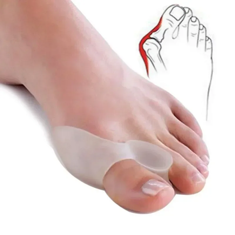 Toe Separator Silicon - 2PCS Silicone Gel Thumb Corrector Bunion