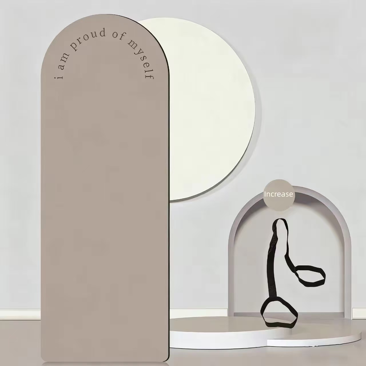 Eco Friendly Natural Rubber Fi - Pilates Yoga Logo 评论和价格