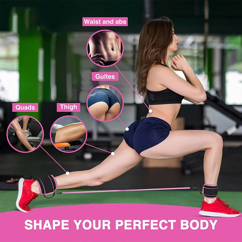 Ankle Strap Resistance Bands H - Pilates Ankle Strap 评论和价格