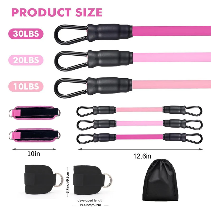 Ankle Strap Resistance Bands H - Pilates Ankle Strap 评论和价格