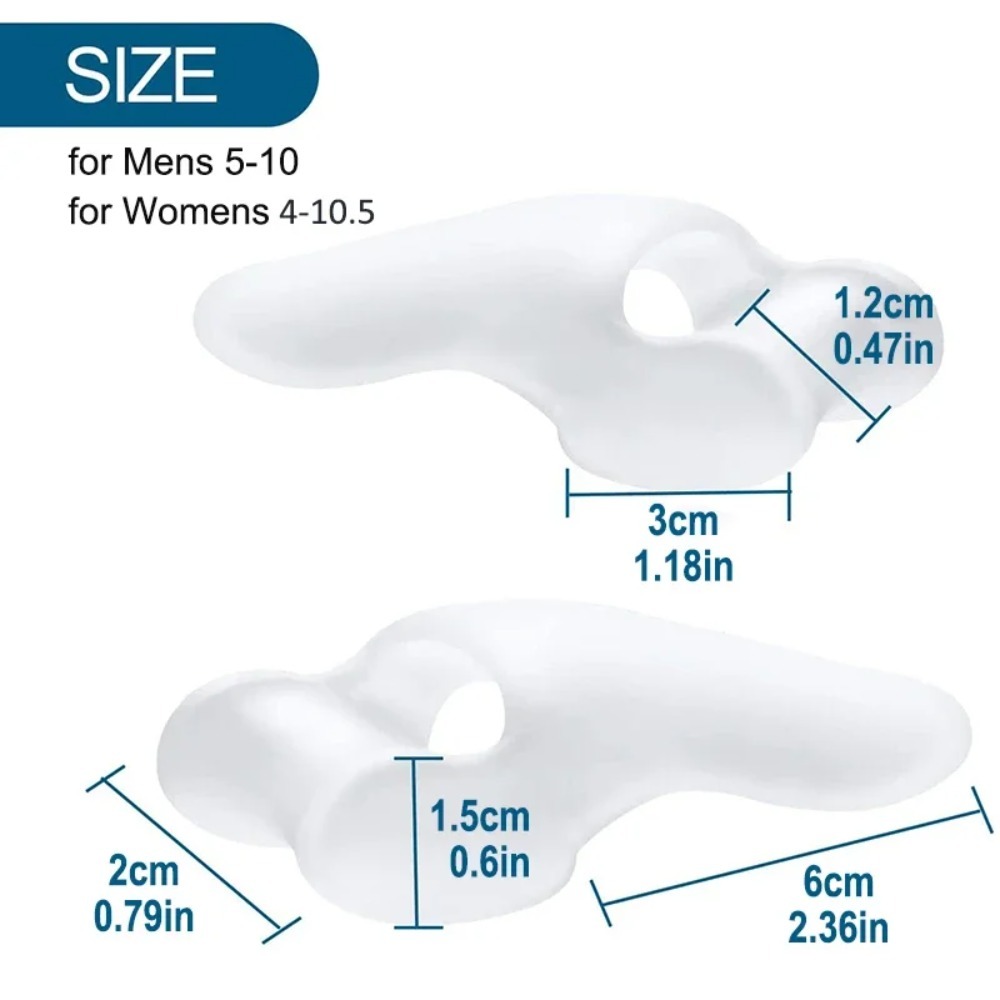 2PCS Silicone Gel Thumb Correc - Toe Separator Silicon 评论和价格
