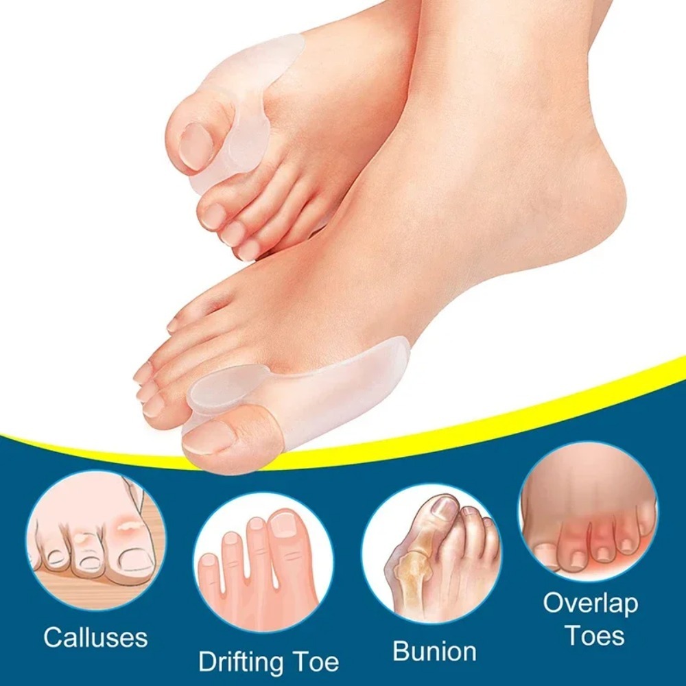 2PCS Silicone Gel Thumb Correc - Toe Separator Silicon 评论和价格