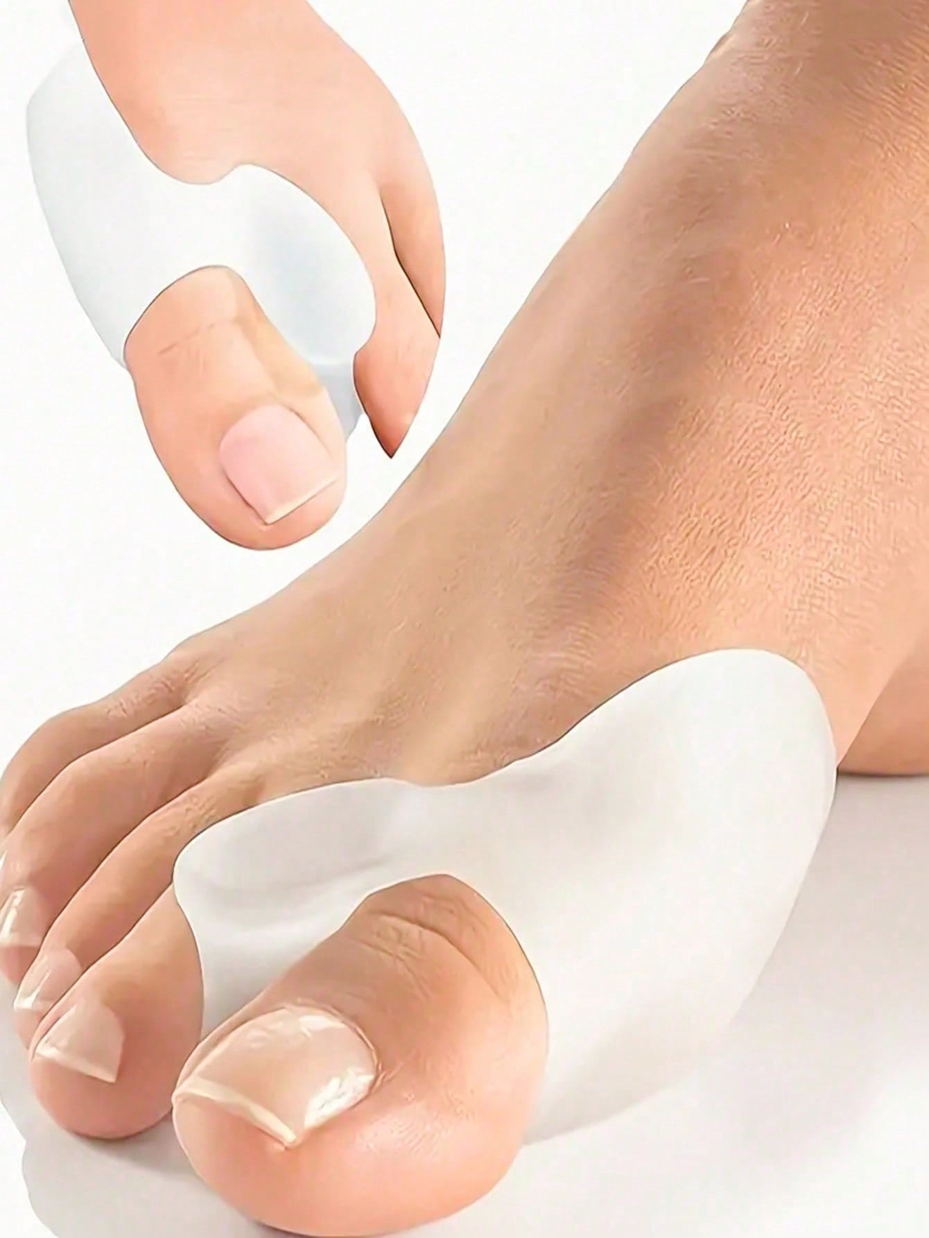 1 Pair White Silicone & Toe Se - Toe Separator Silicon 评论和价格