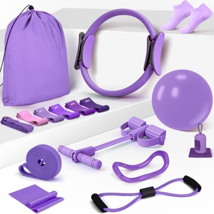 Pilates Essentials Kit for Wom - Pilates Yoga Resistance Ring 评论和价格