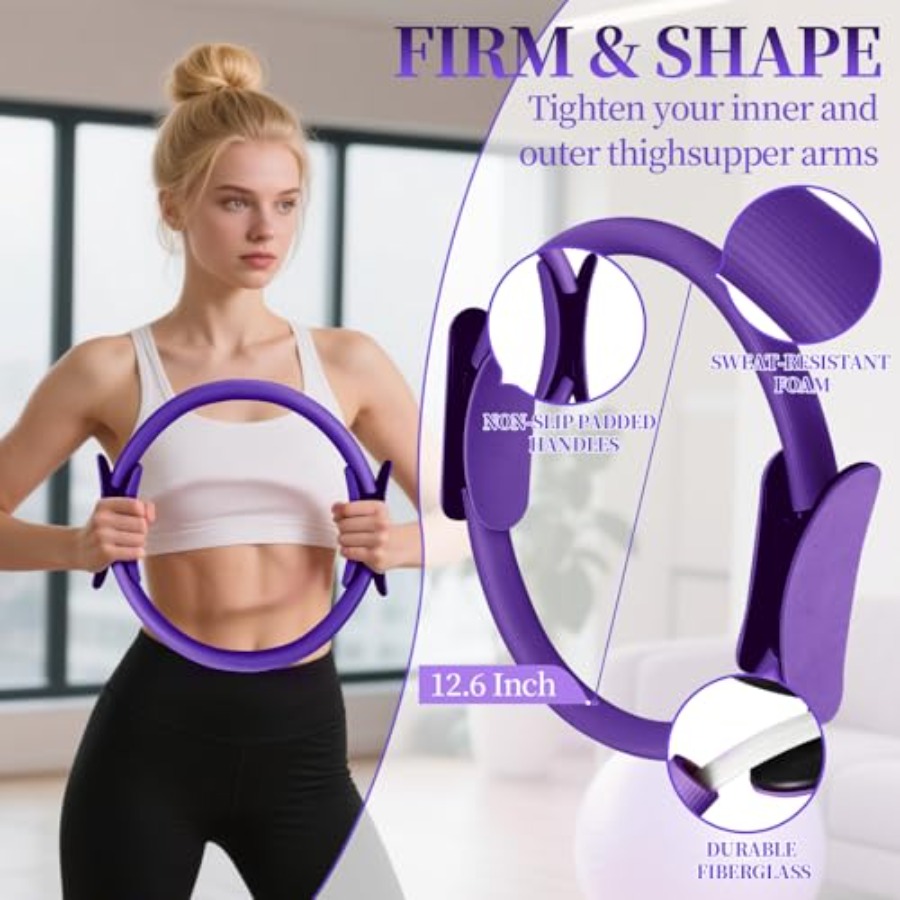 Pilates Essentials Kit for Wom - Pilates Yoga Resistance Ring 评论和价格