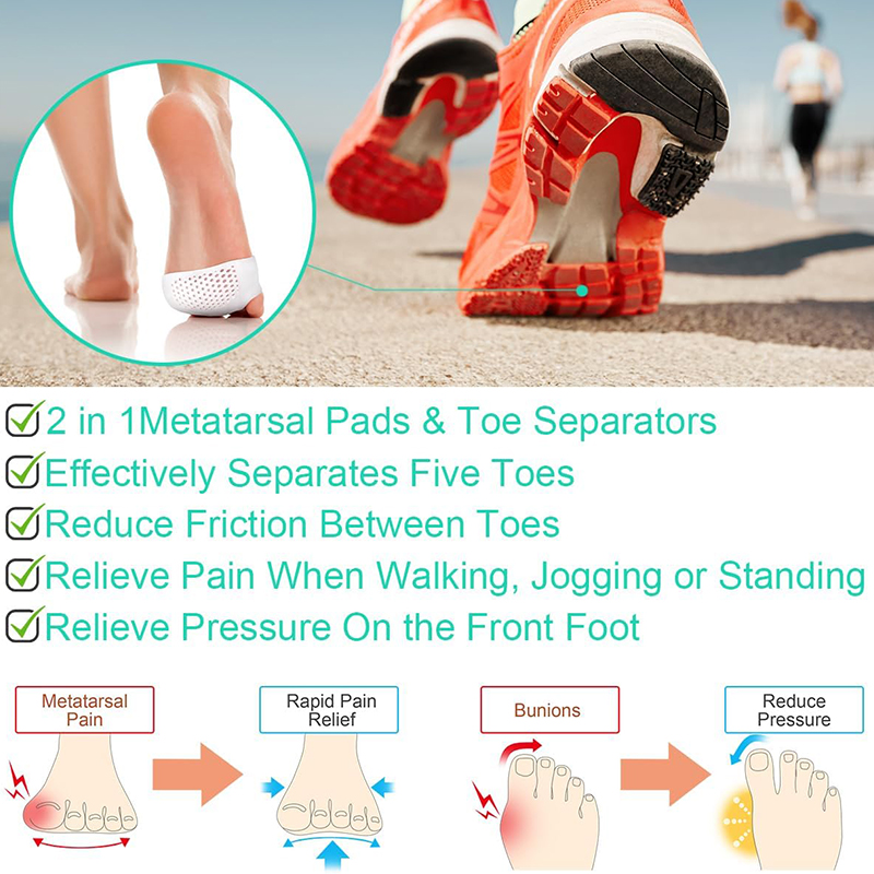 Forefoot Pads Shoe Pad Silicon - Toe Separator Silicon 评论和价格