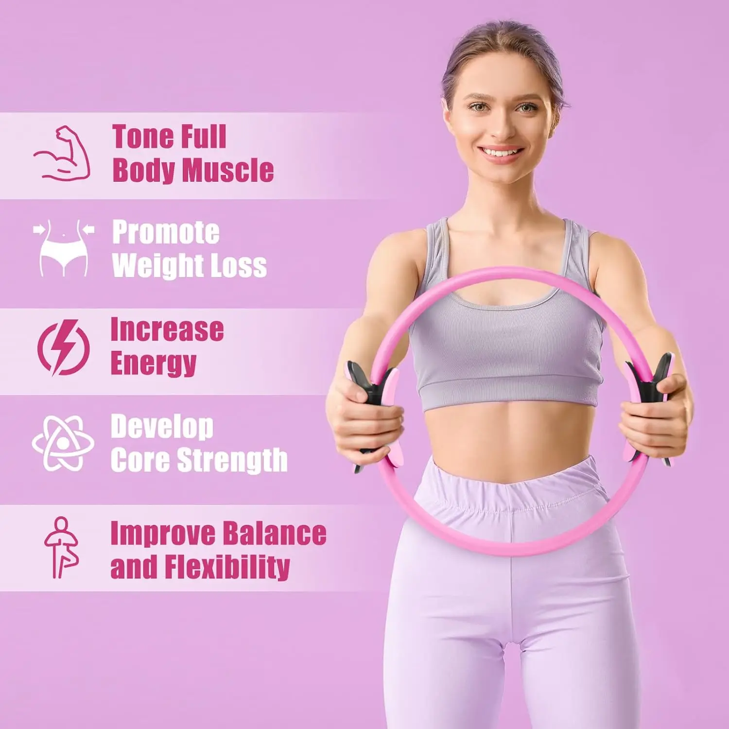 Pilates Ring, Home Resistance  - Pilates Yoga Resistance Ring 评论和价格