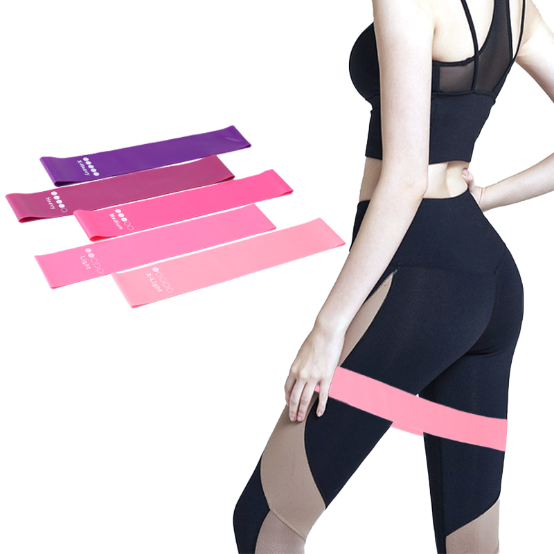 5Pcs Fitness Elastic Band Resi - Pilates Yoga Resistance Ring 评论和价格
