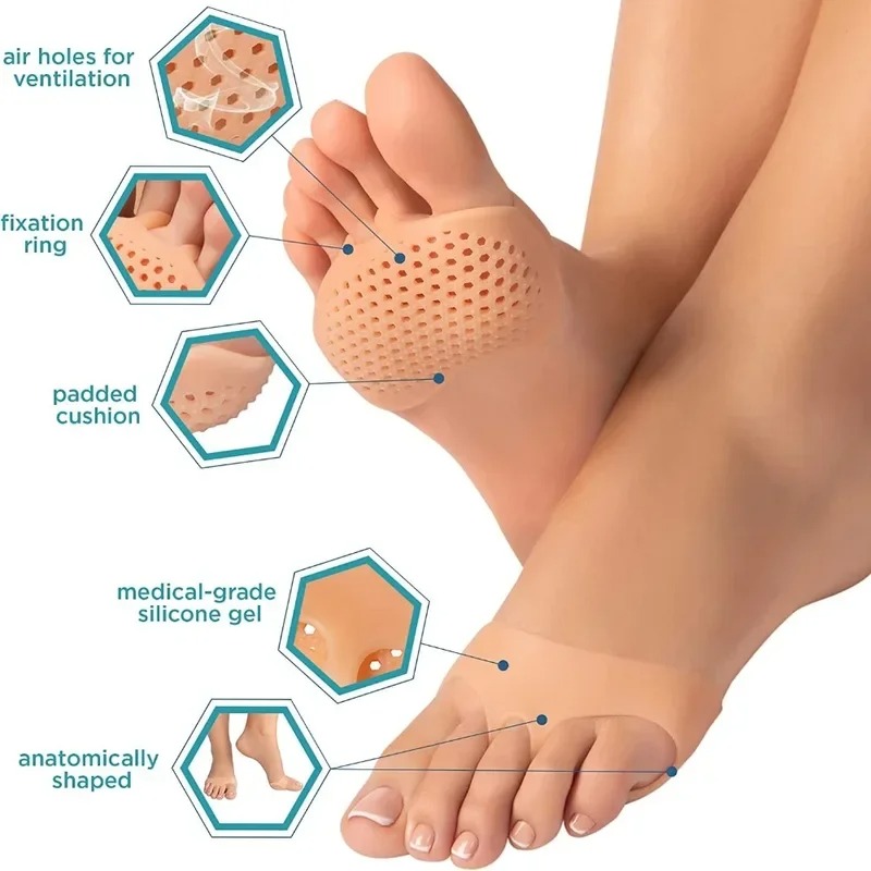 2pcs Silicone Metatarsal Pads  - Toe Separator Silicon 评论和价格