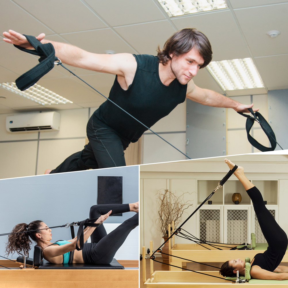 2Pcs Yoga Strap Elastic Double - Pilates Ankle Strap 评论和价格