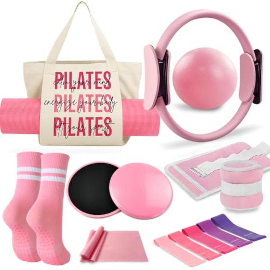 Pilates Essentials Kit for Wom - Pilates Yoga Resistance Ring 评论和价格