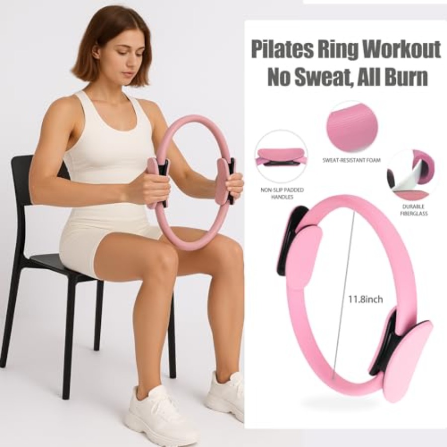 Pilates Essentials Kit for Wom - Pilates Yoga Resistance Ring 评论和价格