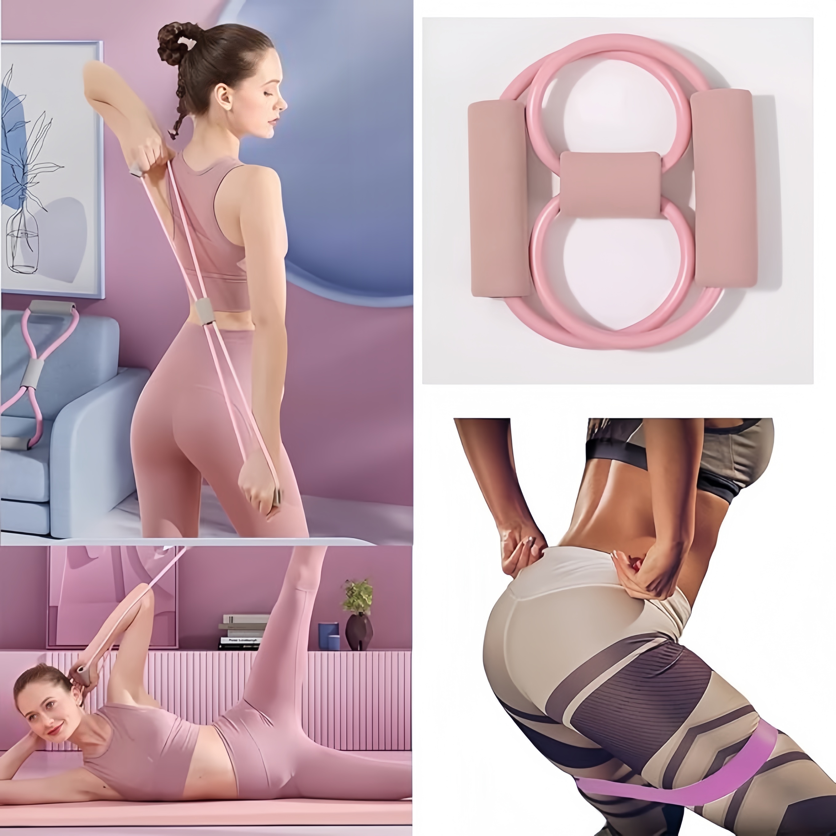 10-Piece Pilates Loops Yoga Ki - Pilates Ball Mini 评论和价格