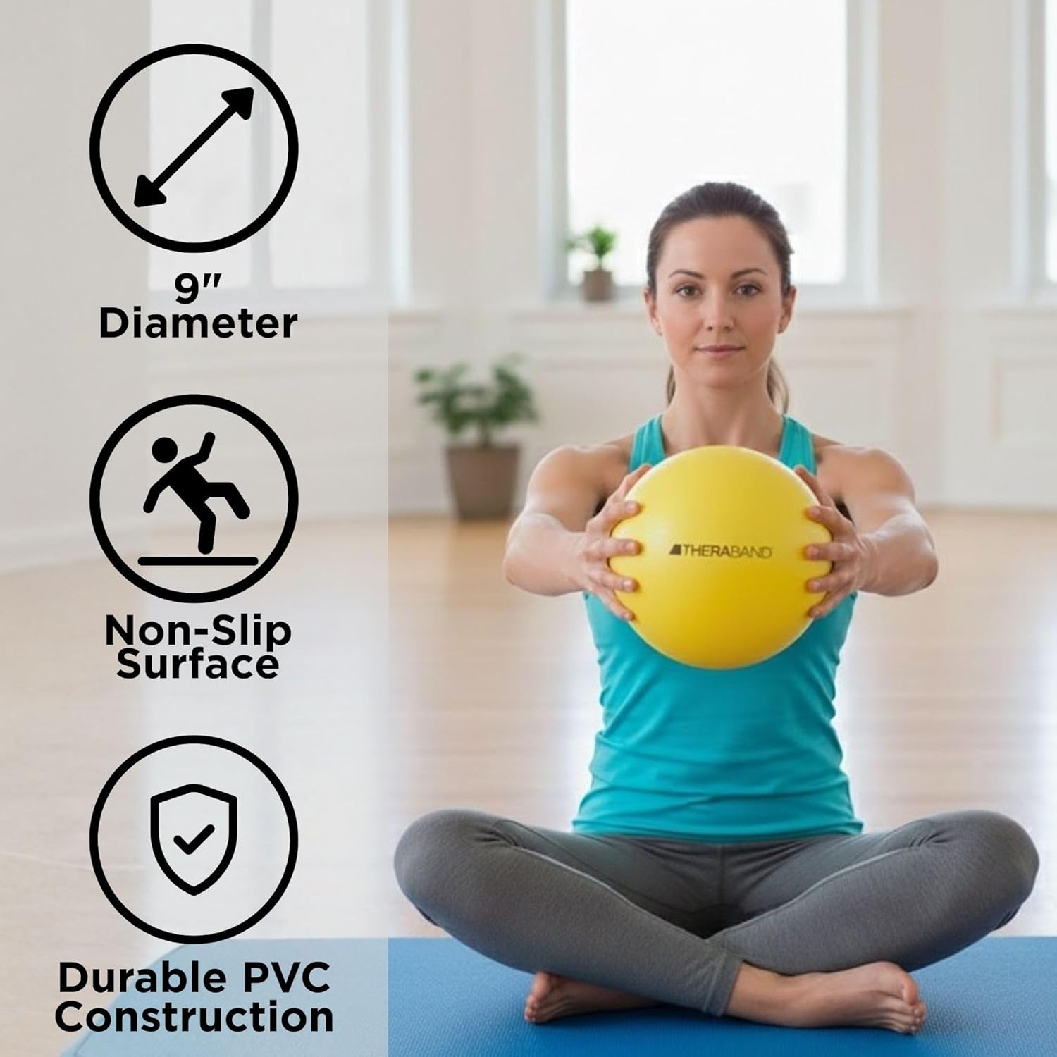 9-Inch Pilates Mini Ball, Smal - Pilates Ball Mini 评论和价格