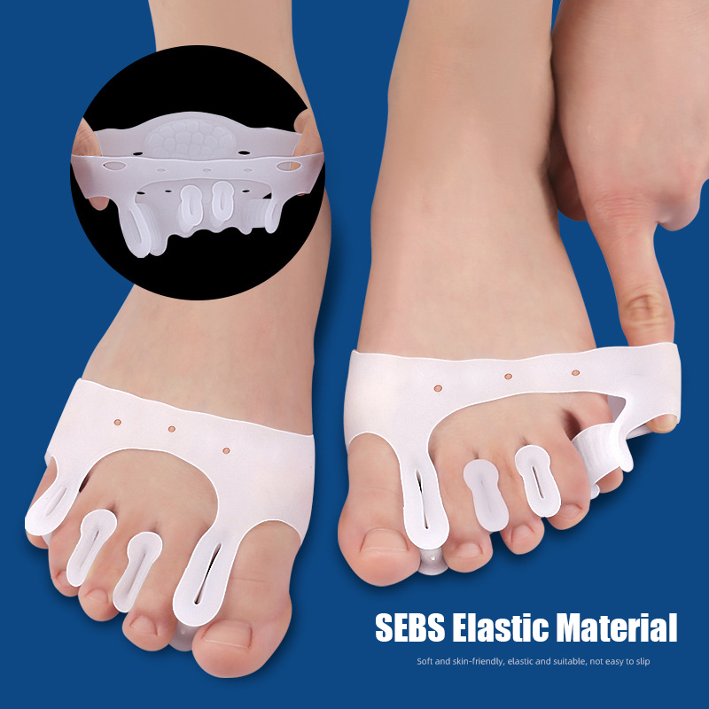 2pieces=1pair Gel Silicone Bun - Toe Separator Silicon 评论和价格