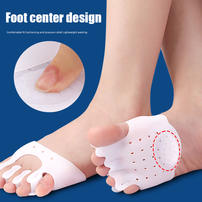 2pieces=1pair Gel Silicone Bun - Toe Separator Silicon 评论和价格
