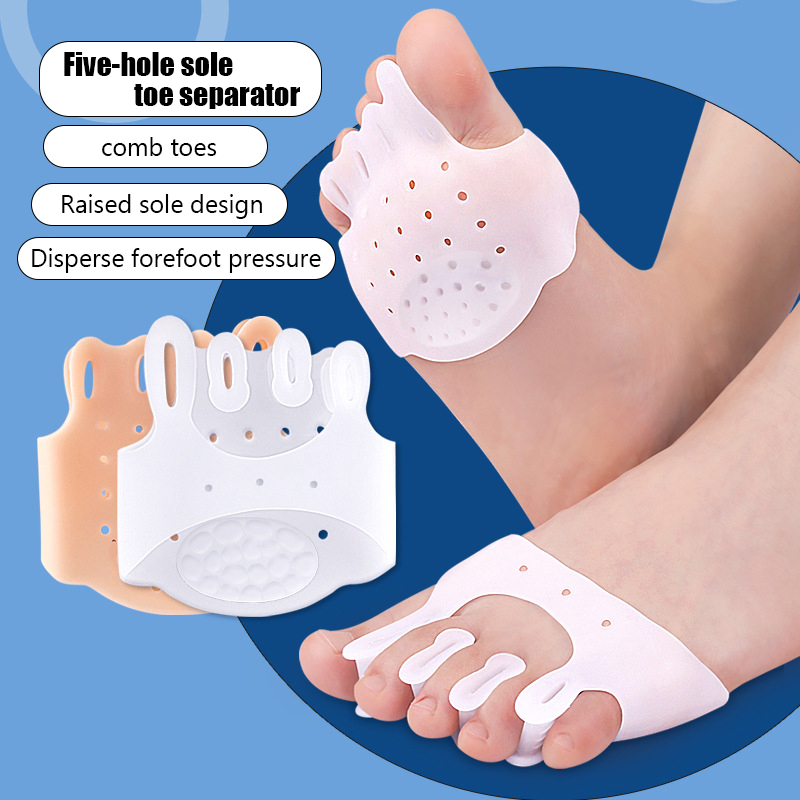 2pieces=1pair Gel Silicone Bun - Toe Separator Silicon 评论和价格