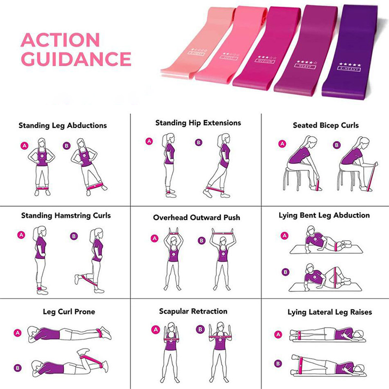 Sport Yoga Resistance Loop Ban - Pilates Yoga Resistance Ring 评论和价格