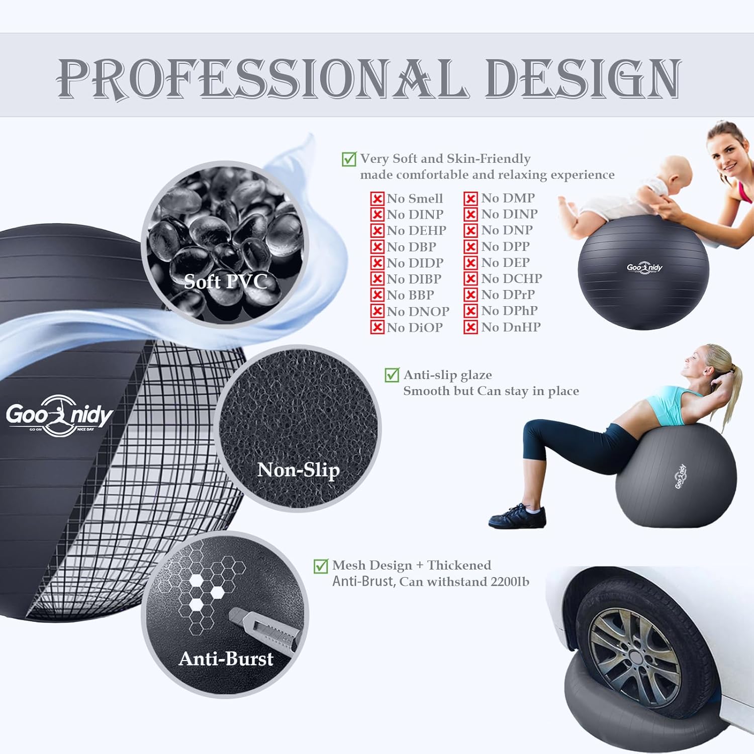 Anti-Burst Pilates Yoga Ball C - Pilates Yoga Chair 评论和价格