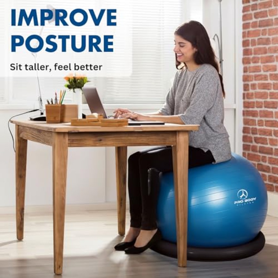 ProBody Pilates Yoga Ball Chai - Pilates Toning Ball 评论和价格
