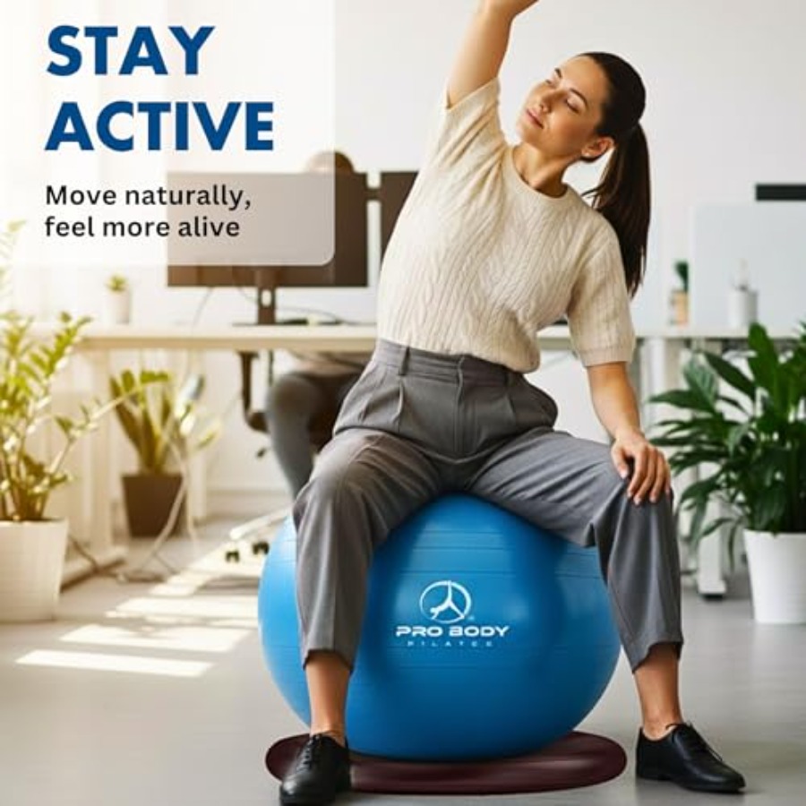ProBody Pilates Yoga Ball Chai - Pilates Toning Ball 评论和价格