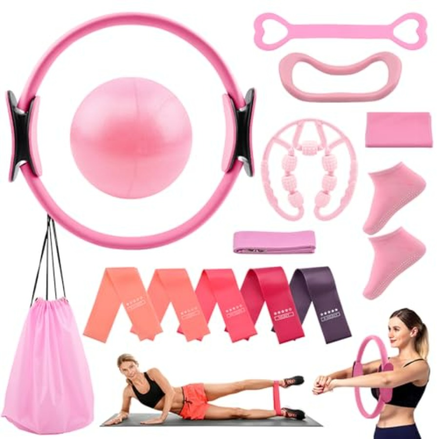 Pilates Essentials Kit for Wom - Pilates Yoga Resistance Ring 评论和价格