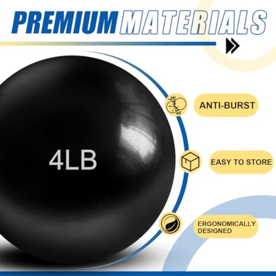 4 Pcs 2lb 3lb 3lb 4lb Weighted - Pilates Toning Ball 评论和价格