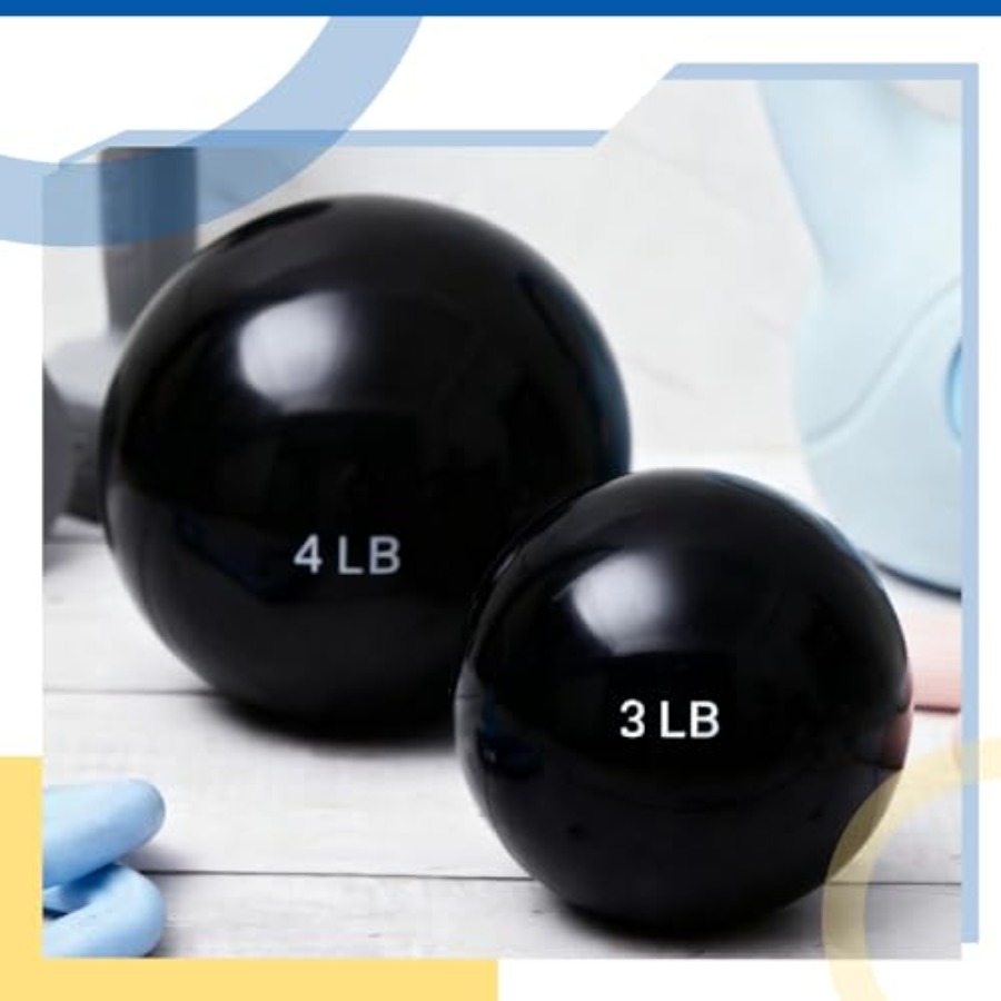 4 Pcs 2lb 3lb 3lb 4lb Weighted - Pilates Toning Ball 评论和价格