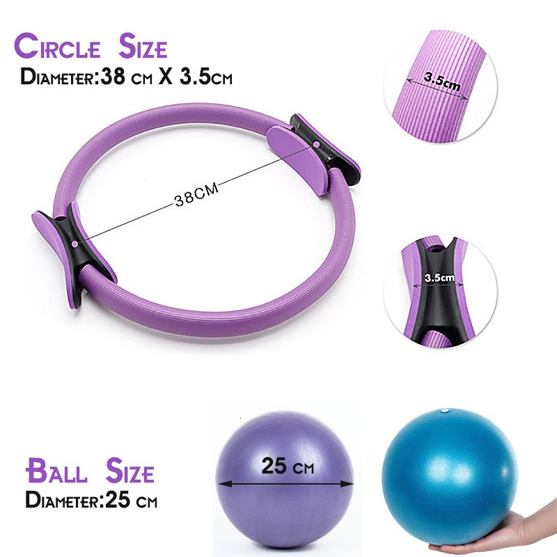 25cm Yoga Pilates Ring Set wit - Pilates Yoga Resistance Ring 评论和价格