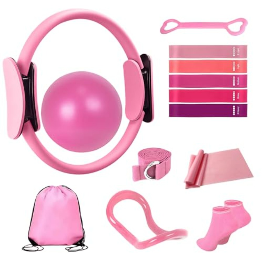 Pilates Equipment Kit for Wome - Pilates Yoga Resistance Ring 评论和价格
