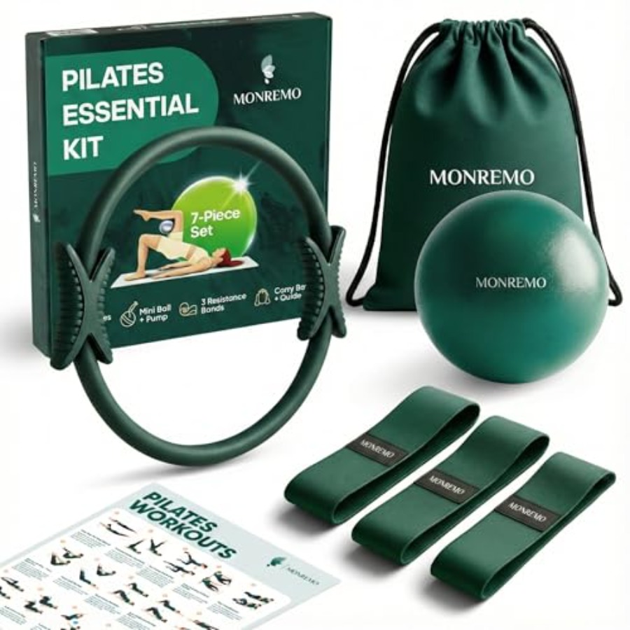 Pilates Home Workout Kit 7pc P - Pilates Toning Ball 评论和价格