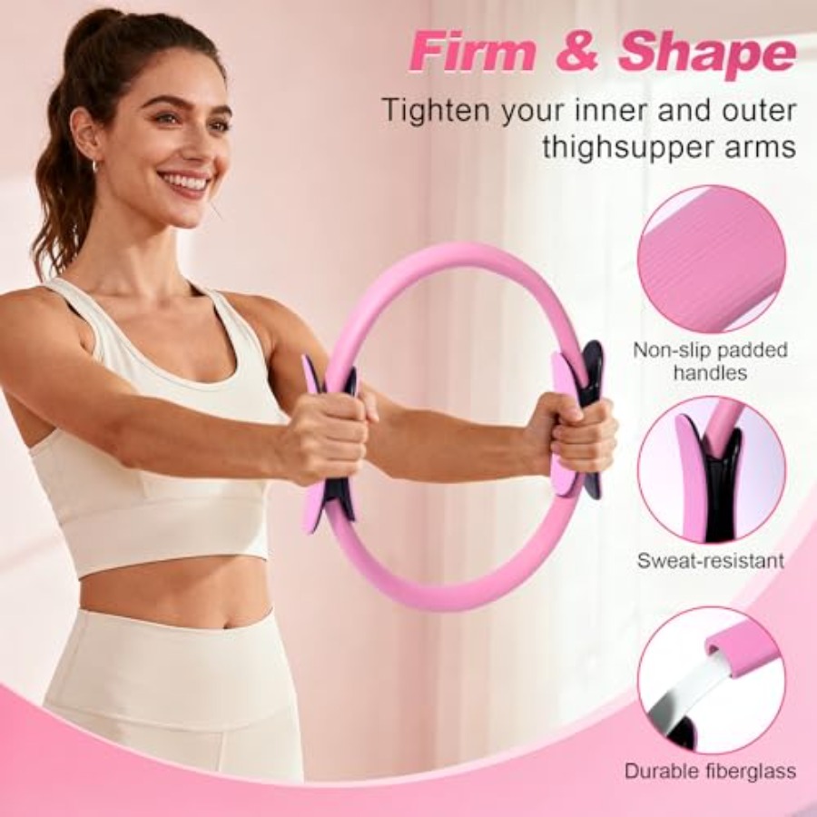 Pilates Kit 14 Pcs, Pilates Es - Pilates Yoga Resistance Ring 评论和价格