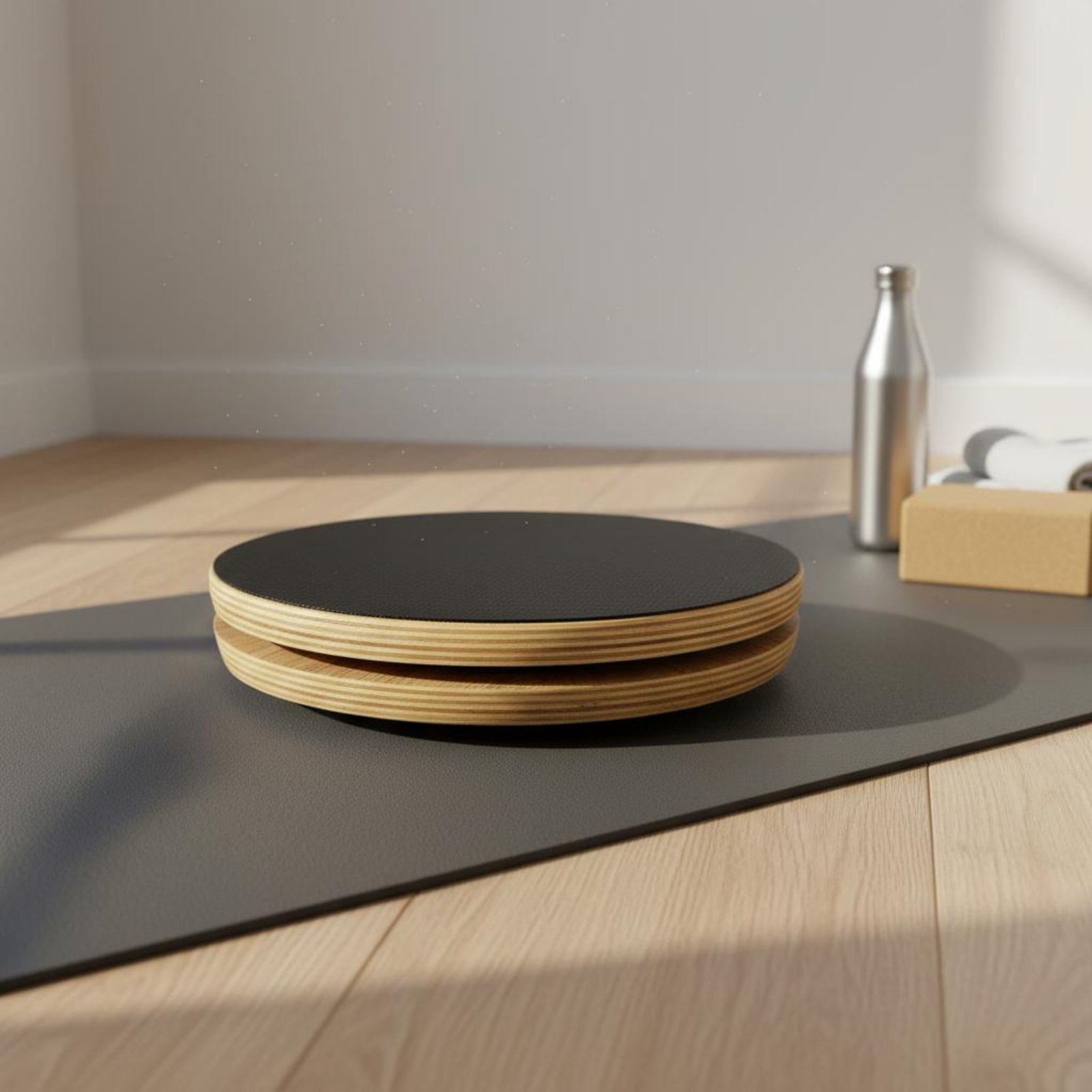 2 Pieces Wooden Pilates Disc S - Pilates & Yoga Unleashed International Academy 评论和价格